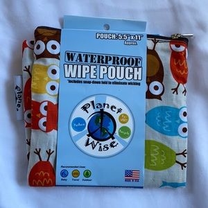 Planetwise Waterproof wipe pouch Owl